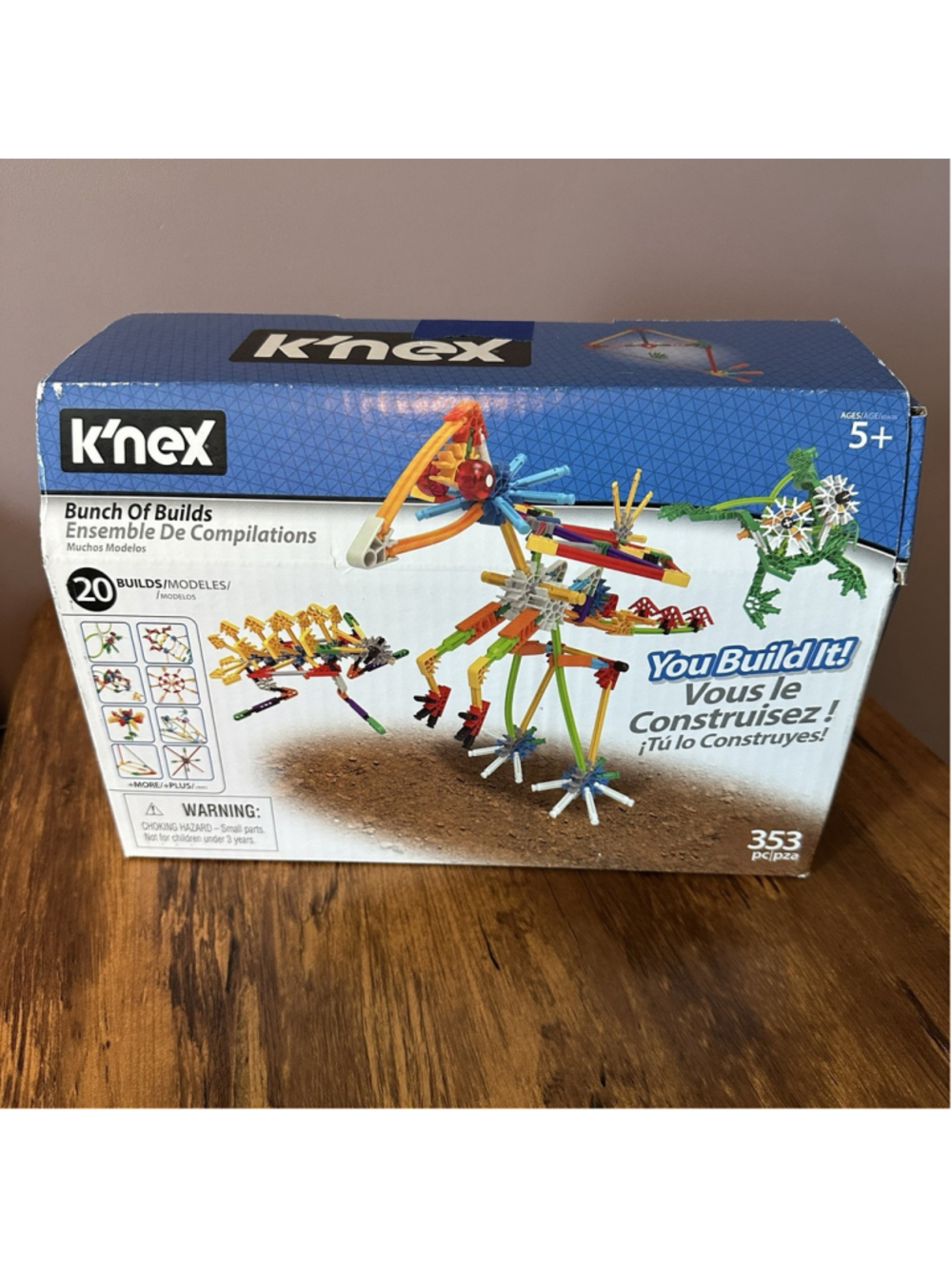 K’NEX 353 Piece Deluxe Building Set #188818 20 Builds STEM Construction